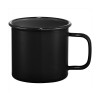 Enamel Metal Mugs Black Printed